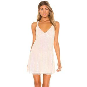 NWT Free People Gold Rush Slip Mini Dress